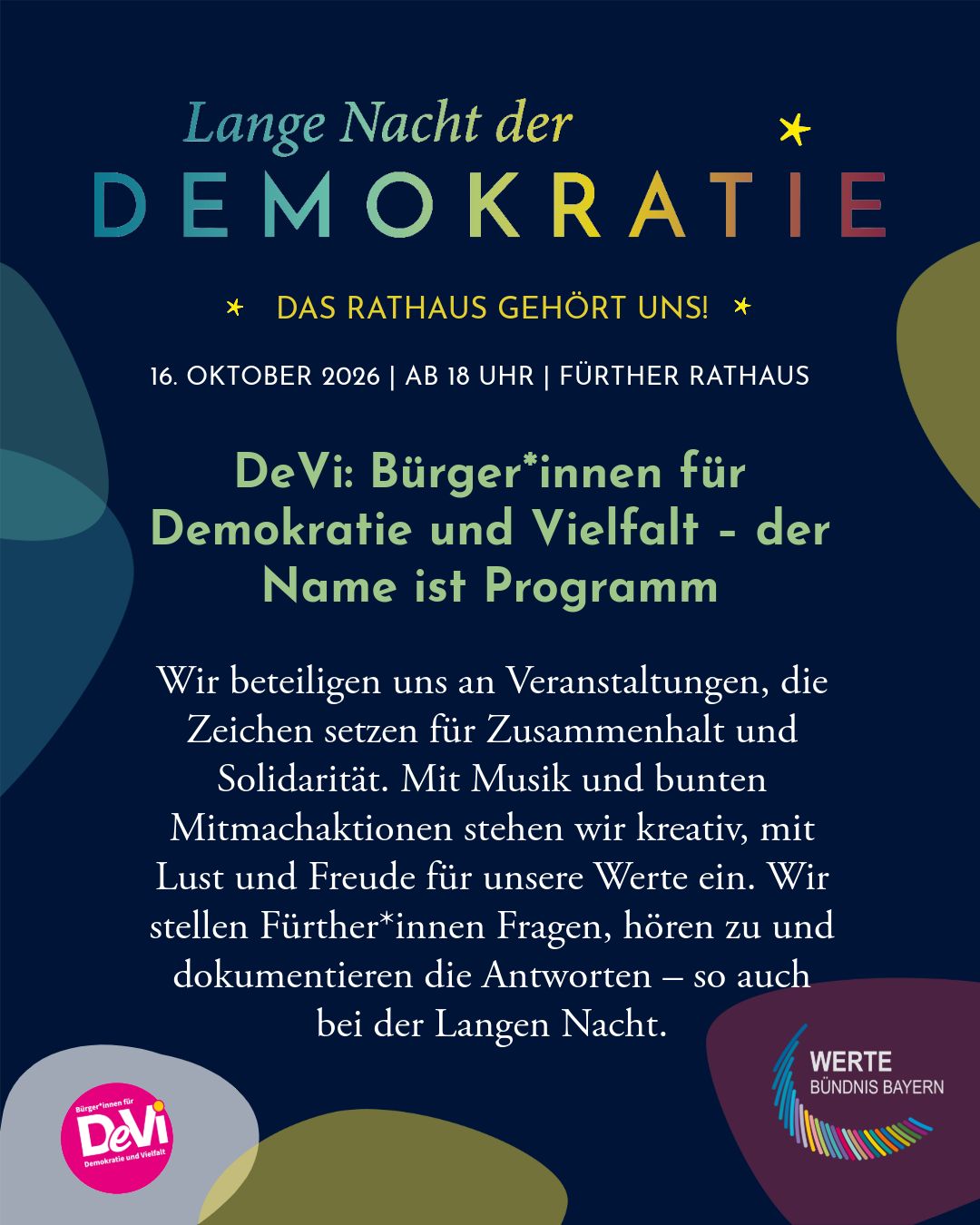 Flyer lange Nacht der Demokratie